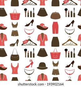 Clothes seamless pattern