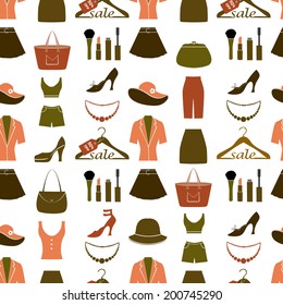 Clothes seamless pattern 