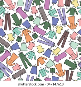 clothes seamless pattern