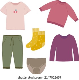 Clothes set for a girl