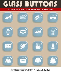 clothes shop web icons for user interface design