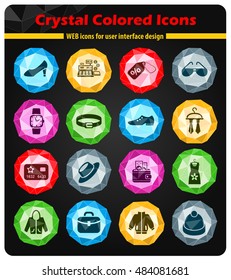 clothes shop web icons for user interface design