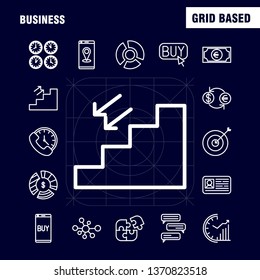 Clothes Shopping Line Icons Set For Infographics, Mobile UX/UI Kit And Print Design. Include: Box, Cube, Square, Shape, Watch, Time, Wrist Watch, Eps 10 - Vector