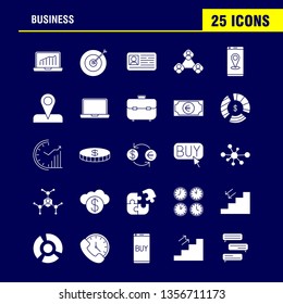 Clothes Shopping Solid Glyph Icons Set For Infographics, Mobile UX/UI Kit And Print Design. Include: Box, Cube, Square, Shape, Watch, Time, Wrist Watch, Eps 10 - Vector