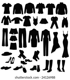 clothes silhouettes