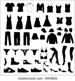 clothes silhuettes