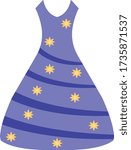 Clothes simple clip art vector illustration