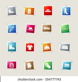 Clothes simply icons for web
