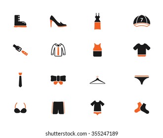 Clothes simply icons for web
