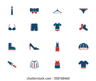 Clothes simply icons for web