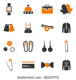 Clothes simply icons for web and user interfaces