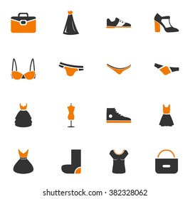 Clothes simply icons for web and user interfaces