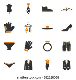 Clothes simply icons for web and user interfaces