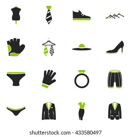 Clothes simply icons for web and user interfaces