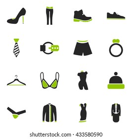 Clothes simply icons for web and user interfaces