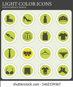Clothes simply web icons for user interface design
