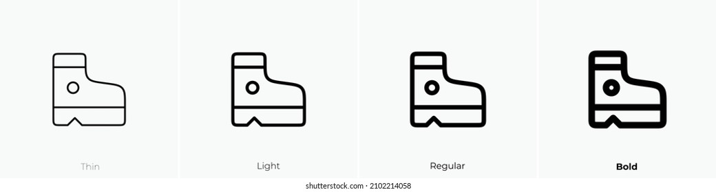 clothes skates icon. Thin, Light Regular And Bold style design isolated on white background