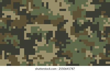 Ropa manchada envolviendo la repetición. Mosaico de camuflaje de caza de ideas. Jungle texturizado comando de tropa. Textil punteado textura sin fin.