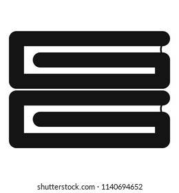 Clothes stack icon. Simple illustration of clothes stack vector icon for web design isolated on white background