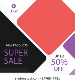 Clothes store online shopping fashion sale freelancing ECommerce flat design vector posts Fashion social media post collection template Sport fashion shoes brand business product 