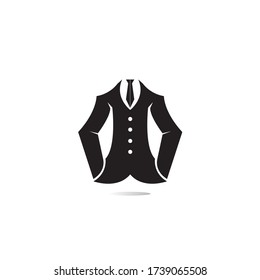 Plantilla de diseño del logotipo del traje de ropa