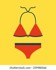clothes swim design, vector illustration eps10 graphic 