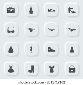 Símbolo de ropa para iconos web