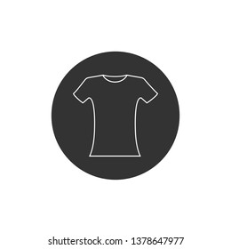 Clothes, t shirt icon. Vector illustration, flat design.