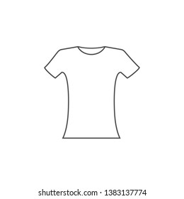 Clothes, t shirt icon. Vector illustration, flat design.