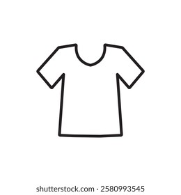 Clothes, t shirt icon.vector flat black simple linear illustration for web and app..eps