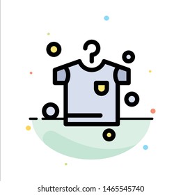 Clothes that are drying, Hanging Abstract Flat Color Icon Template. Vector Icon Template background