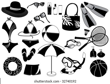 Clothes and things for beach