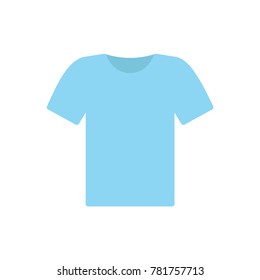 Clothes t-shirt men flat icon