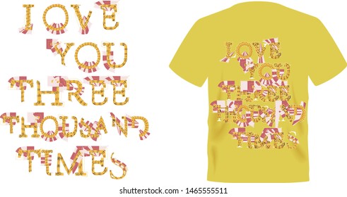 clothes  T-shirt Wordart vetor art 