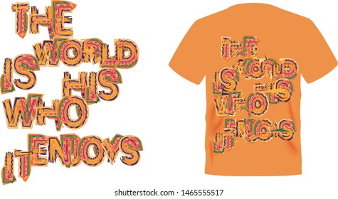 clothes  T-shirt Wordart vetor art 