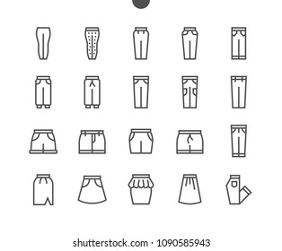 Clothes UI Pixel Perfect Well-crafted Vector Thin Line Icons 48x48 Grid for Web Graphics and Apps. Simple Minimal Pictogram Part 2-5