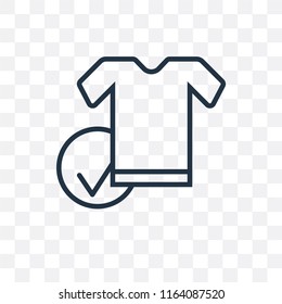 Clothes vector icon isolated on transparent background, Clothes logo concept