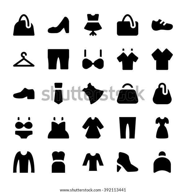 Clothes Vector Icons 2 Stock Vector (Royalty Free) 392113441 | Shutterstock