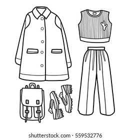 Clothes vector illustration 