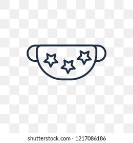 Clothes vector outline icon isolated on transparent background, high quality linear Clothes transparency concept can be used web and mobile