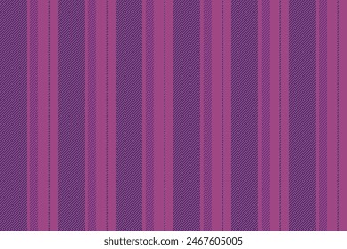 Clothes vector stripe seamless, cosy textile vertical pattern. Ragged lines fabric texture background in pink and indigo colors.