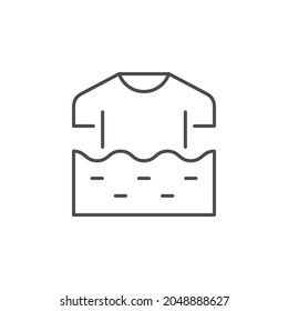 Clothes washing line outline icon