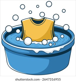 Clothes washing tub with suds isolated
