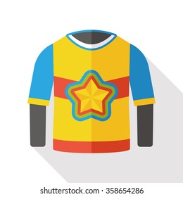 clothes wearing flat icon