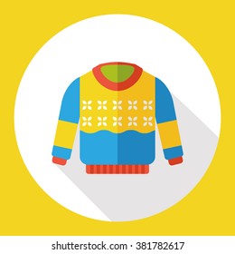 clothes wearing flat icon
