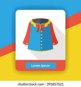 clothes wearing flat icon