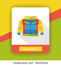 clothes wearing flat icon