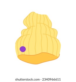 clothes winter hat man cartoon. scarf accessory, warm male, style snow clothes winter hat man sign. isolated symbol vector illustration