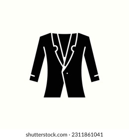 clothes, women suit icon, isolated glyph icon in light background, perfect for website, blog, logo, graphic design, social media, UI, mobile app