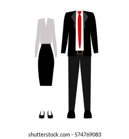 Clothes for womens and mens icon vector illustration graphic design